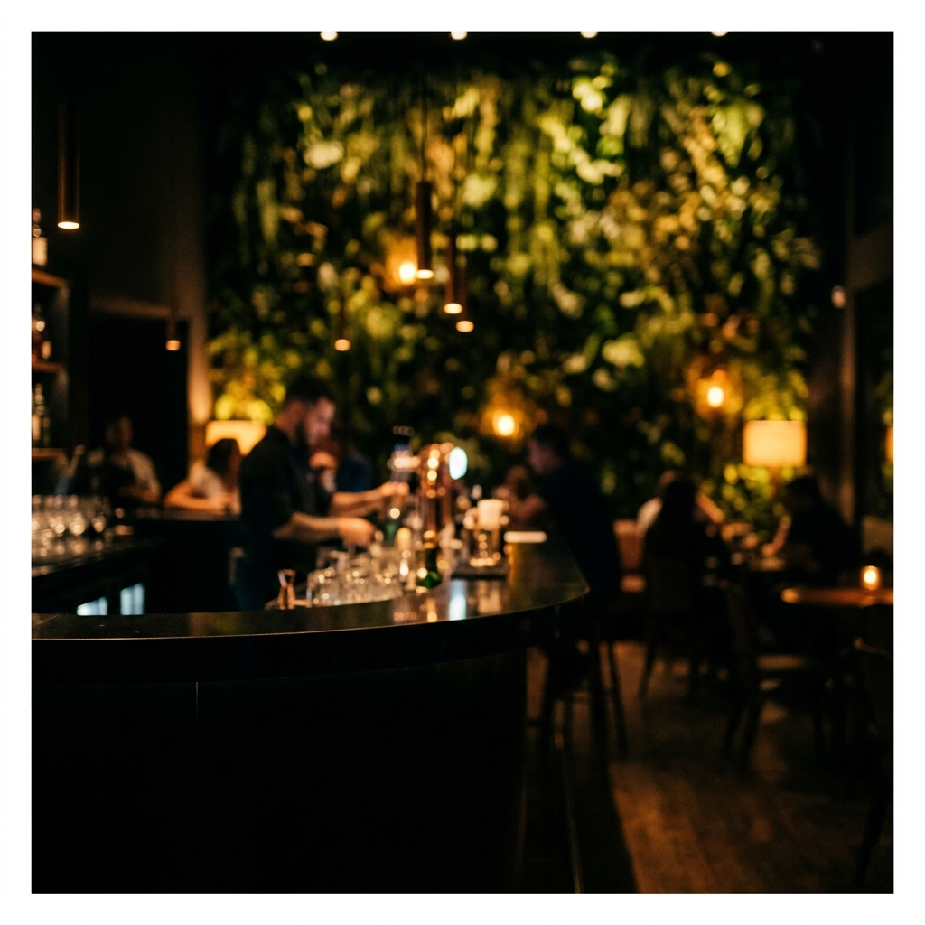 Interior rústico e aconchegante da Volenti Restaurante e Choperia